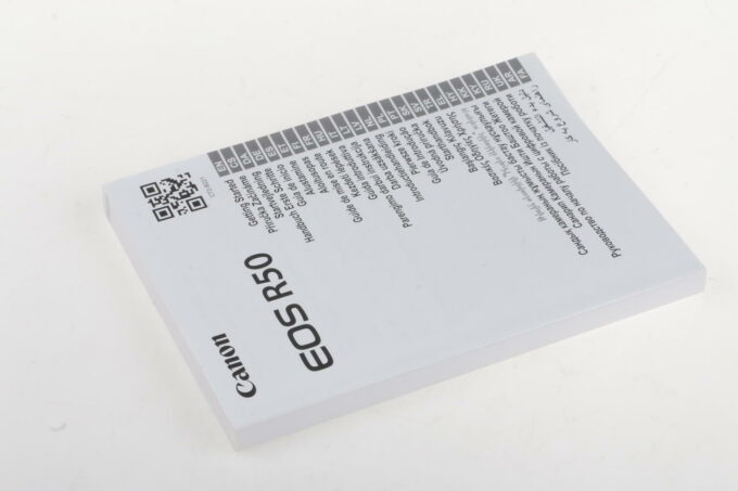 Canon Anleitung für EOS R50
