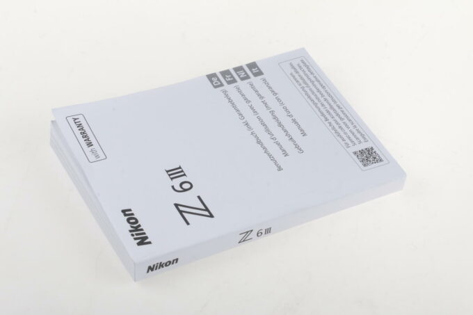 Nikon Anleitung für Z 6 III