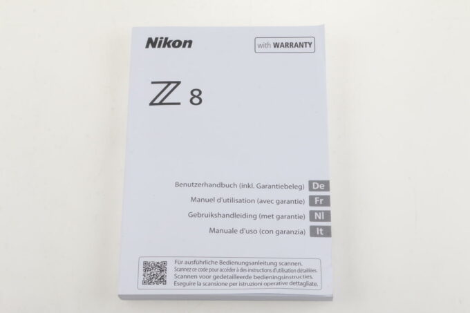Nikon Anleitung für Z 8