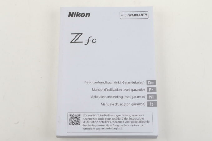 Nikon Anleitung für Z fc