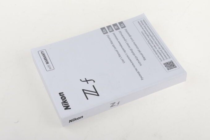 Nikon Manual for Z f (englisch)