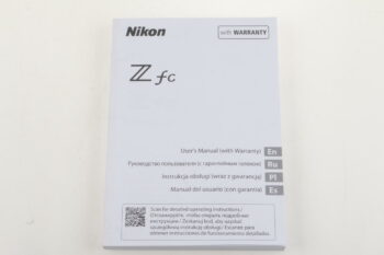 Nikon Manual for Z fc (englisch)