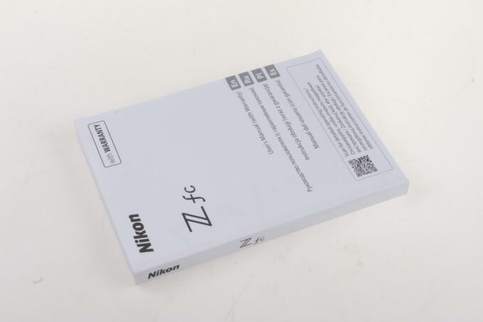 Nikon Manual for Z fc (englisch)