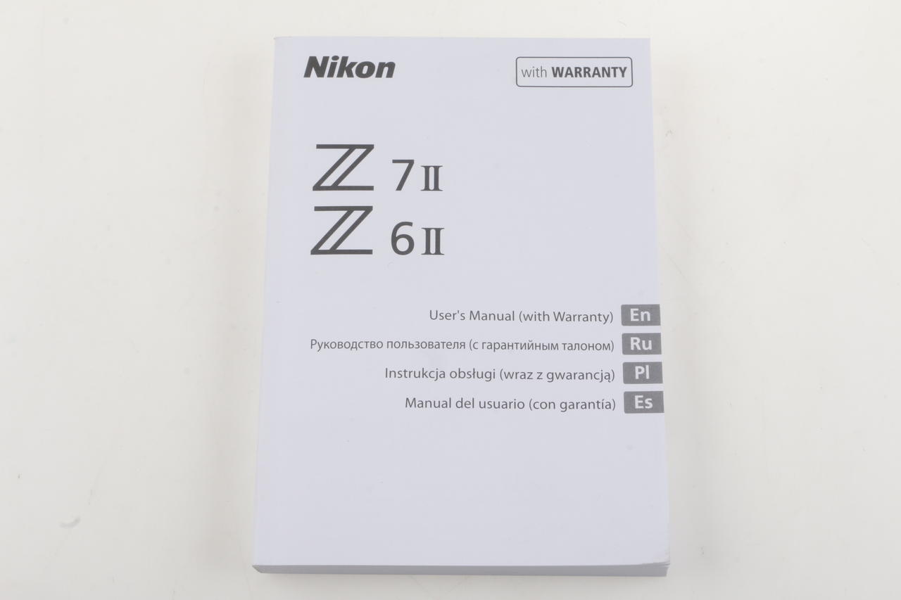 Nikon Manual for Z 7II and Z6II (englisch)