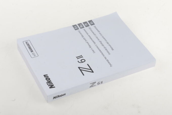 Nikon Manual for Z6II (englisch)