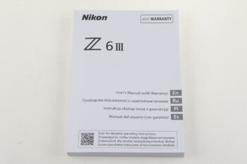 Nikon Manual for Z6III (englisch)