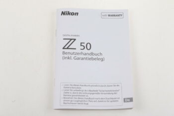 Nikon Anleitung für Z 50