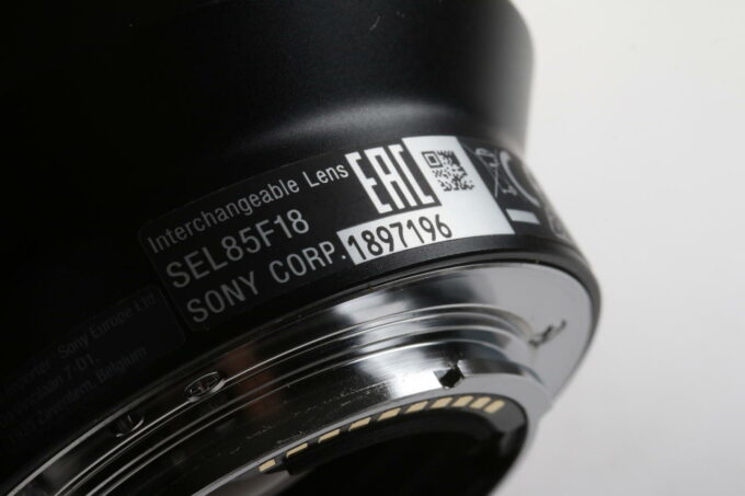 Sony FE 85mm f/1,8 - #1897196
