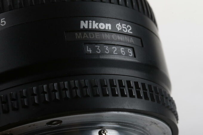 Nikon AF 50mm f/1,8 D - #433269