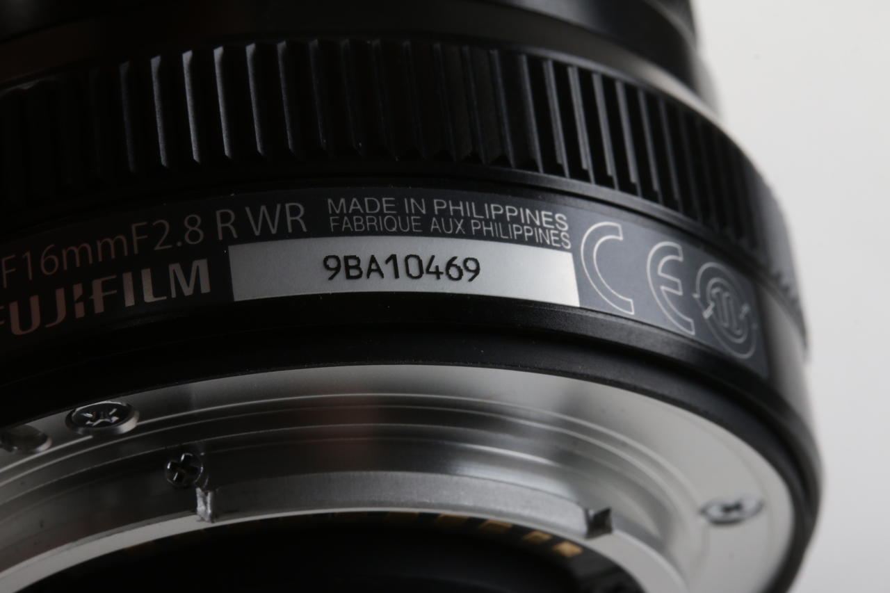 FUJIFILM Fujinon XF 16mm f/2,8 R WR - Schwarz - #9BA10469