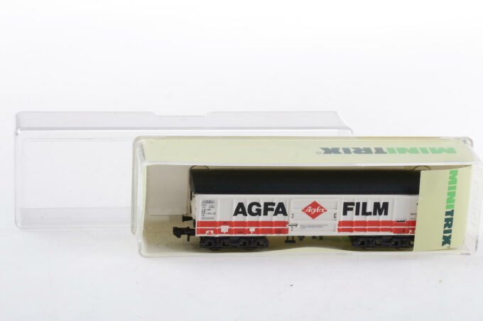 Agfa Zugwagon mit Werbung