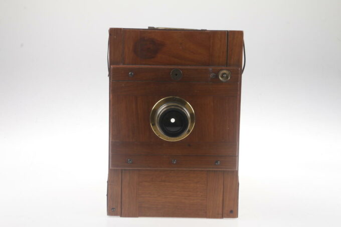Holzkamera 13x18cm mit roten Balgen Chevallier & Fils Lens