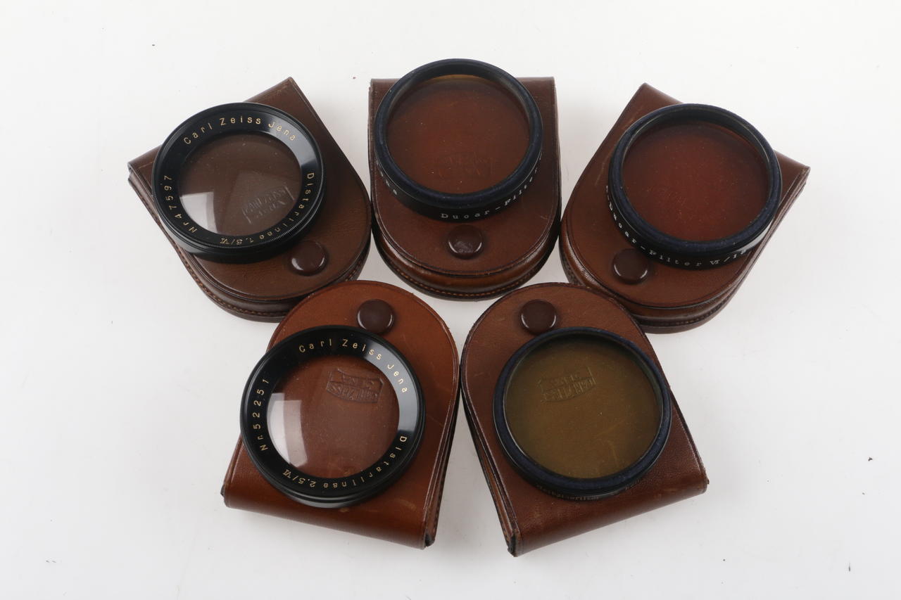 Zeiss Ikon Jena Filtersatz Aufsteckbar - 5 Filter