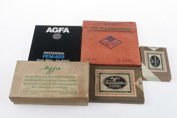 Agfa Historisches Entwicklungsset mit Platten