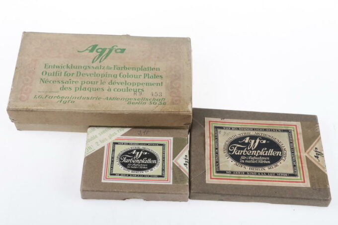 Agfa Historisches Entwicklungsset mit Platten - Image 3