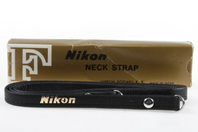 Neck Strap Ledergurt mit goldener Aufschrift