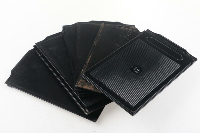 Glasplatten Kassetten 10 x 15cm - 14 Stück