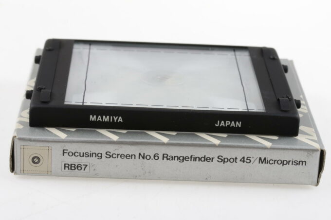 Mamiya RB67 Mattscheibe Schnittbild und Microprismen Nr. 6