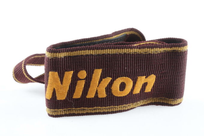 Nikon Tragegurt/rot mit goldener Aufschrift
