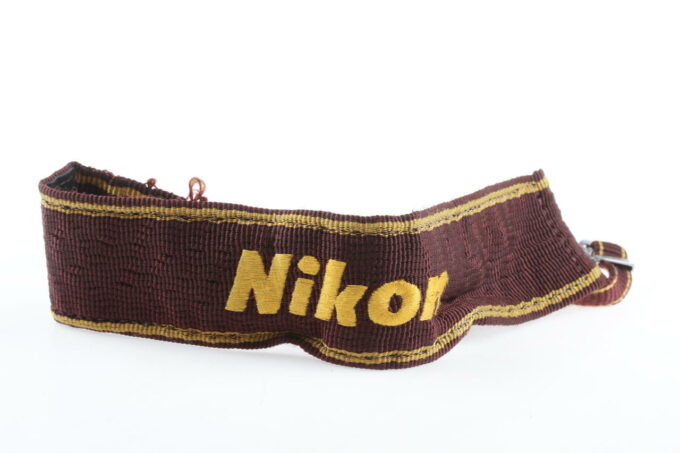 Nikon Tragegurt / rot mit goldener Aufschrift