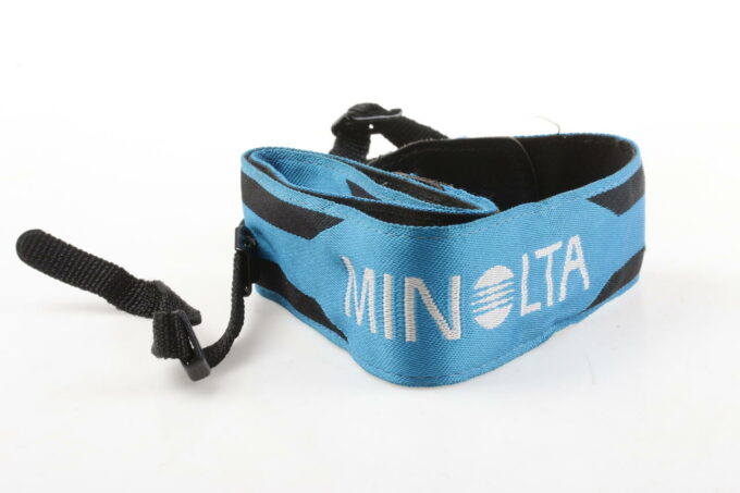 Minolta Tragegurt blau / weiss