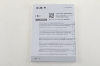 Sony Anleitung für FX3