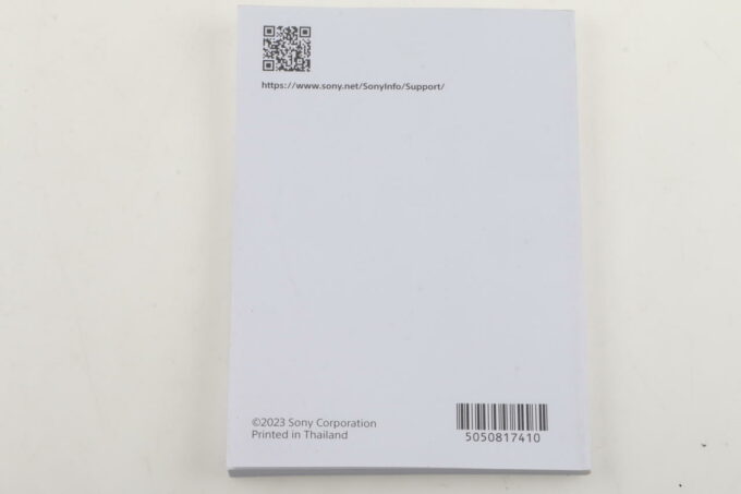 Sony Anleitung für ZV-E1