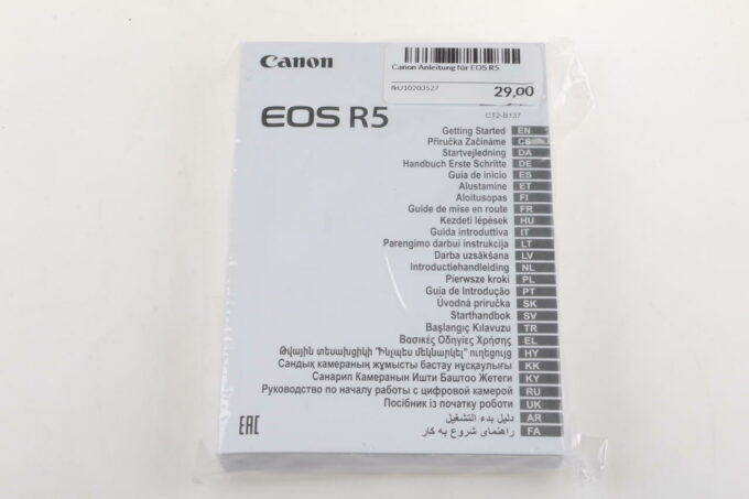 Canon Anleitung für EOS R5
