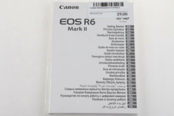 Canon Anleitung für EOS R6 II