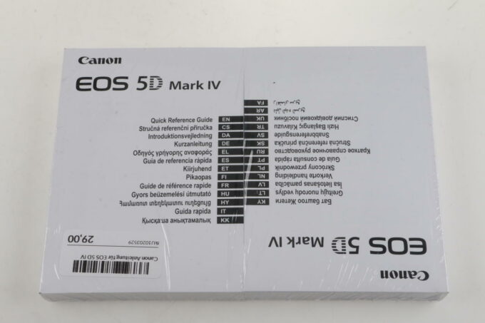 Canon Anleitung für EOS 5D IV