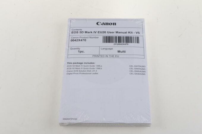 Canon Anleitung für EOS 5D IV