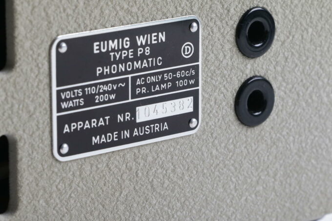 Eumig P8 8mm Filmprojektor - #1045382