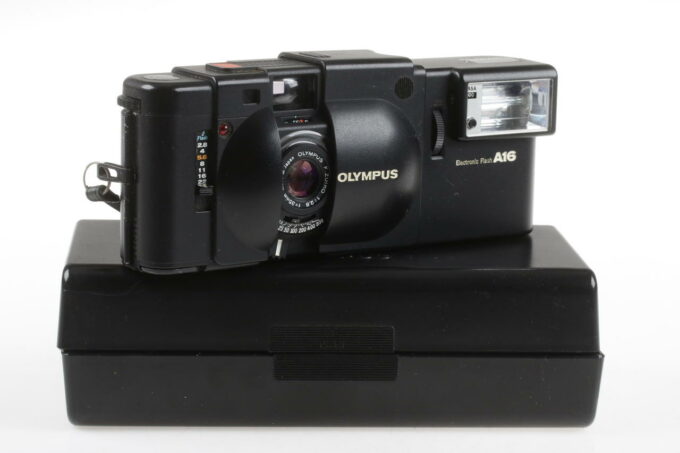 Olympus XA Sucherkamera mit Blitzgerät A16 - #5382339