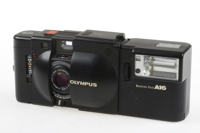 Olympus XA Sucherkamera mit Blitzgerät A16 - #5382339