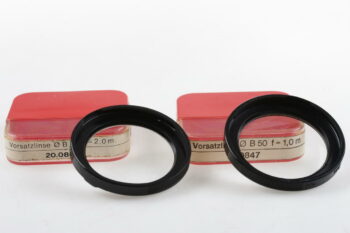 Zeiss Ikon Vorsatzlinsen B50 f=2m und f=1m Set