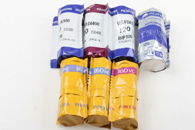 Konvolut diverse Mittelformatfilme - 14 Stück Abgelaufen