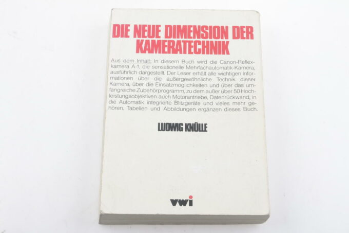 Canon A-1 Buch - Die neue Dimension der Kameratechnik