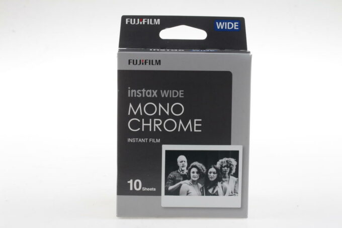 FUJIFILM FILM instax Wide Filmmaterial 10 Blatt Monochrome - abgelaufen 03/25