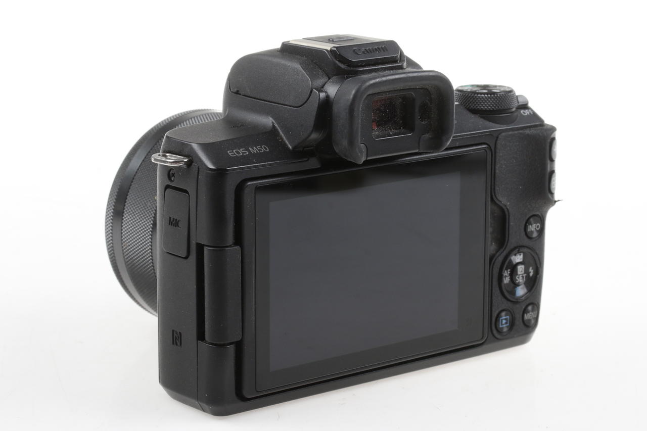 Canon EOS M50 mit EF-M 15-45mm IS STM : Schwarz - #653042004506