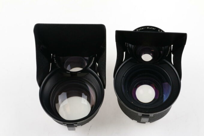 Rollei Mutar Satz 0,7x und 1,5x für Rolleiflex Bajonett III