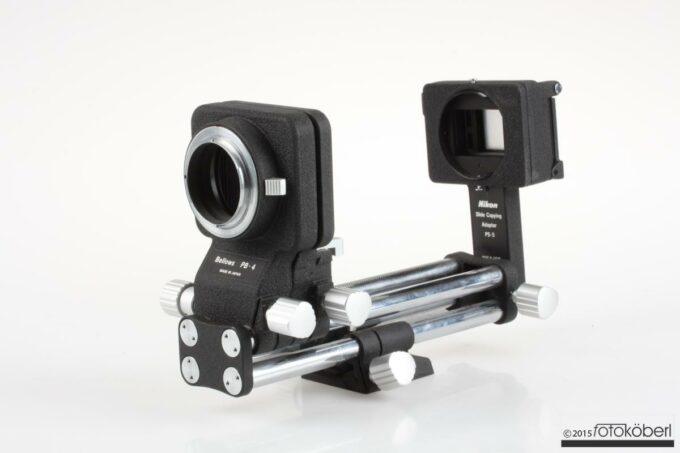 Nikon PB-4 Balgengerät mit PS-5 Diakopieradapter