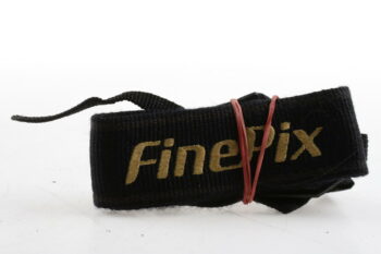 FUJIFILM Tragegurt / schwarz / goldene Schrift