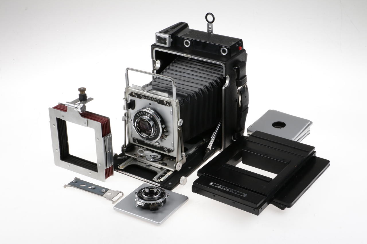Graflex Pacemaker Crown Graphic mit Graflex 90mm und 135mm