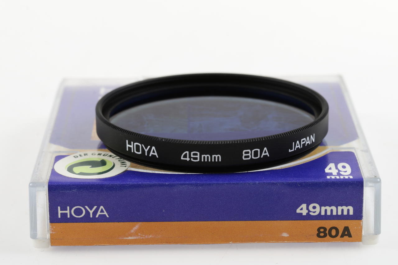 Hoya Blaufilter 80A 49mm
