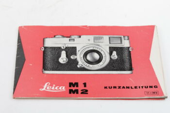 Leica Bedienungsanleitung für M1 und M2