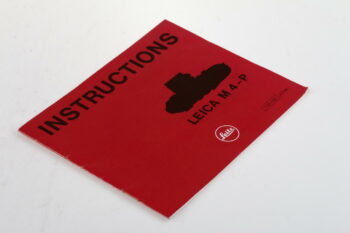 Leica Bedienungsanleitung für M 4-P englisch