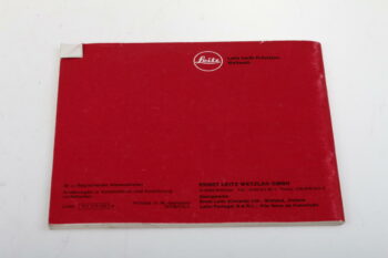 Leica Bedienungsanleitung für R3
