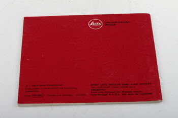 Leica Bedienungsanleitung für R3