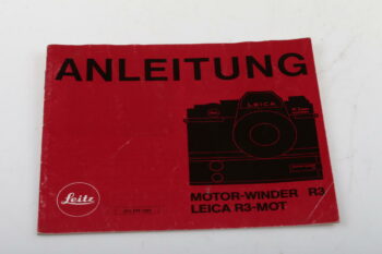 Leica Bedienungsanleitung für Motor-Winder R3 R3-MOT