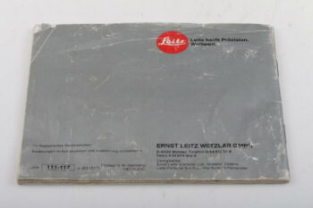 Leica Bedienungsanleitung für R4